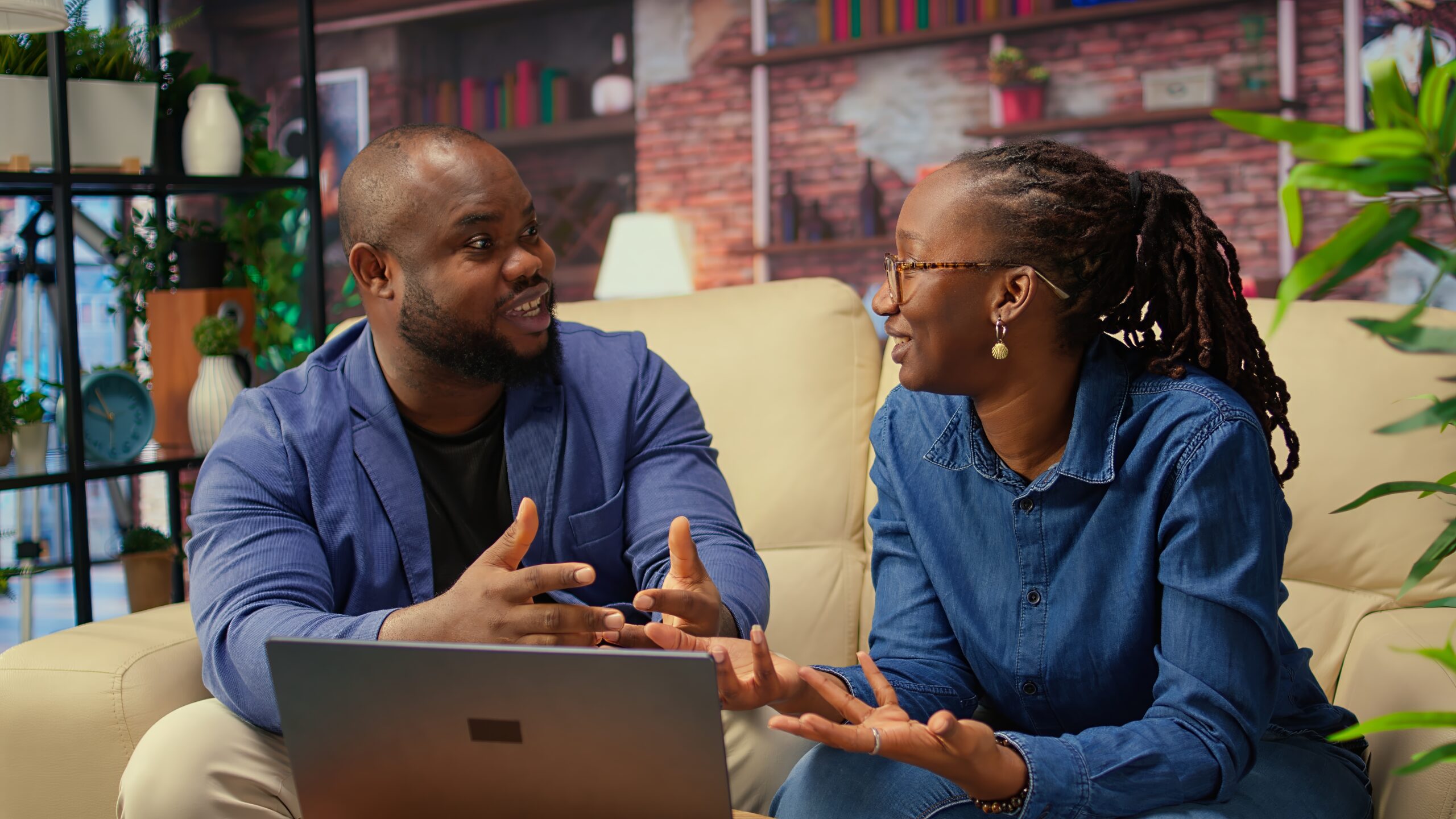 Two people in a mentoring conversation